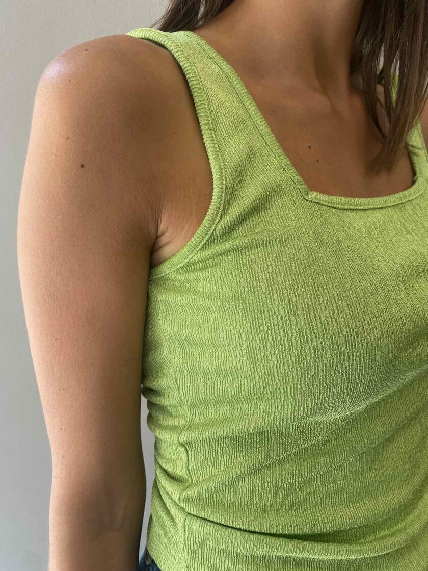 Basic Tank Top (Lime) love.sinnefo.cloud