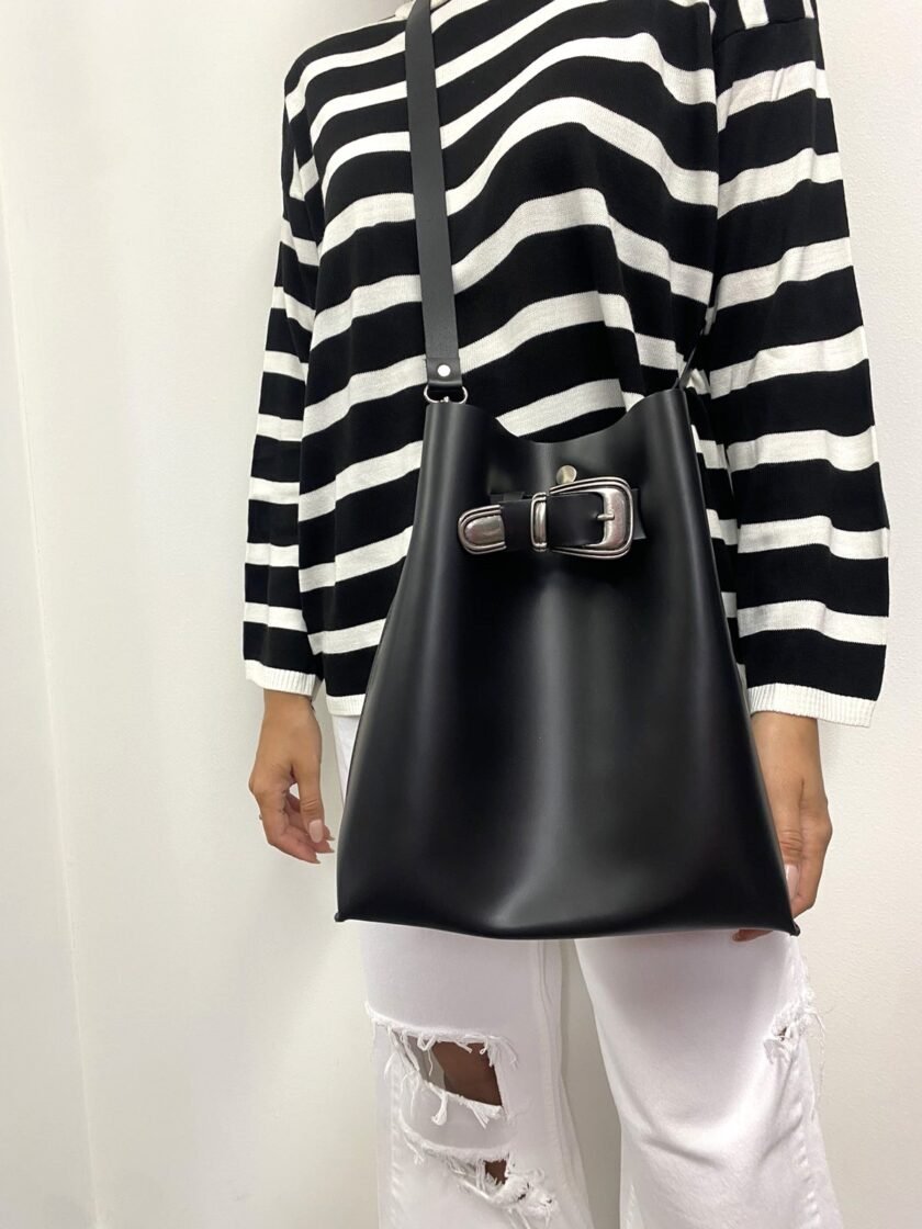 Thenia Leather Bag (Nikel) love.sinnefo.cloud