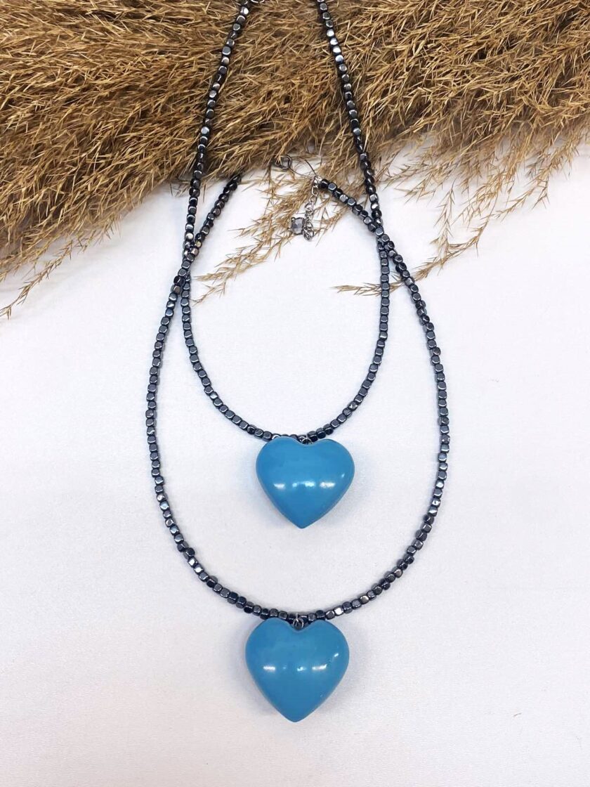 Ocean Heart Necklace love.sinnefo.cloud