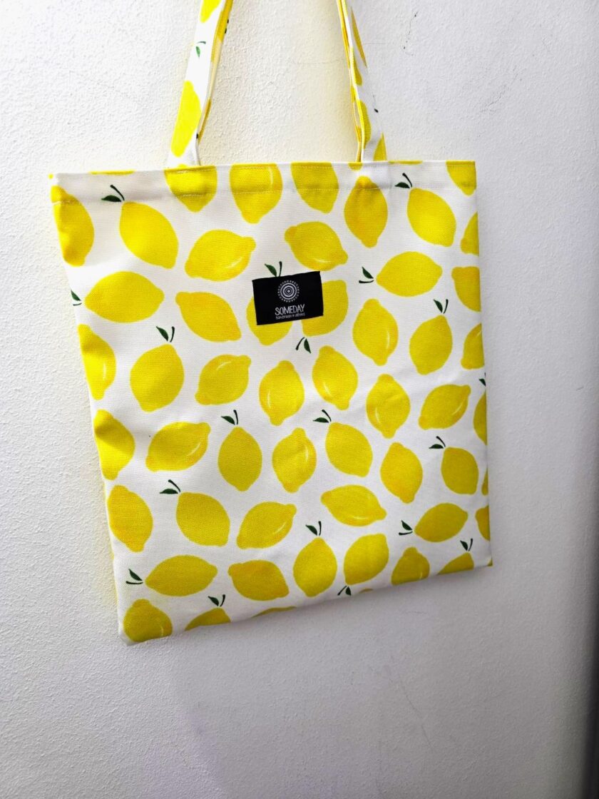 Lemons Print Tote Bag love.sinnefo.cloud