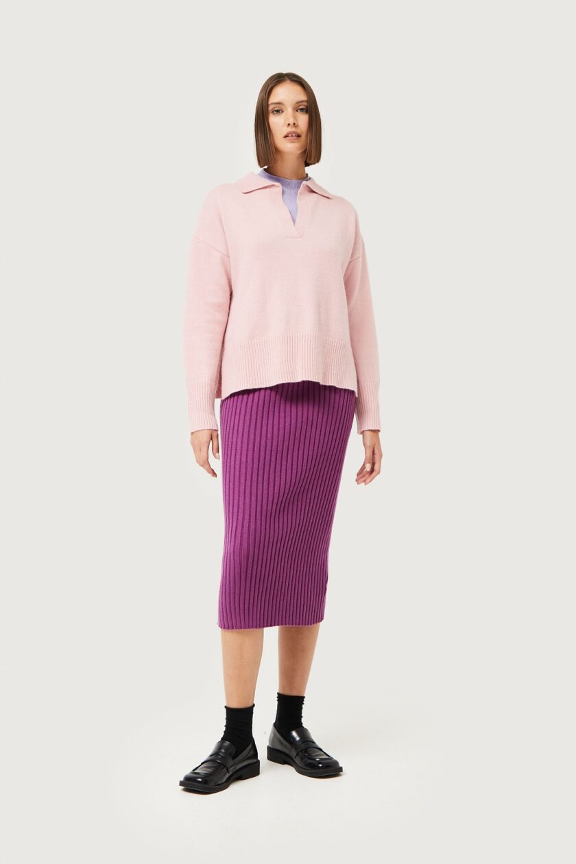 Knitted midi skirt lovebyhands.gr