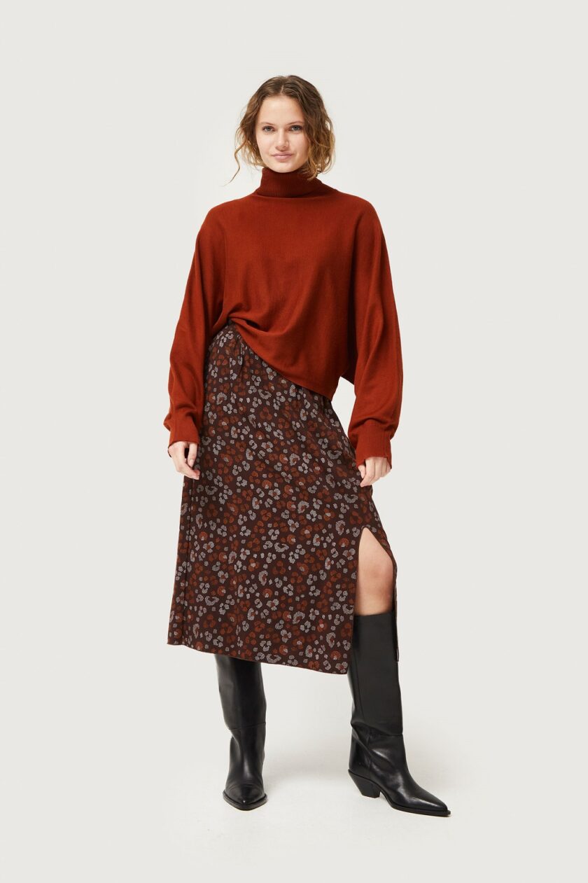 Amur animal print midi φούστα lovebyhands.gr