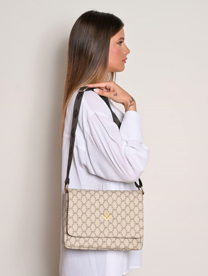 Vesper Mosaic Bag - Beige lovebyhands.gr