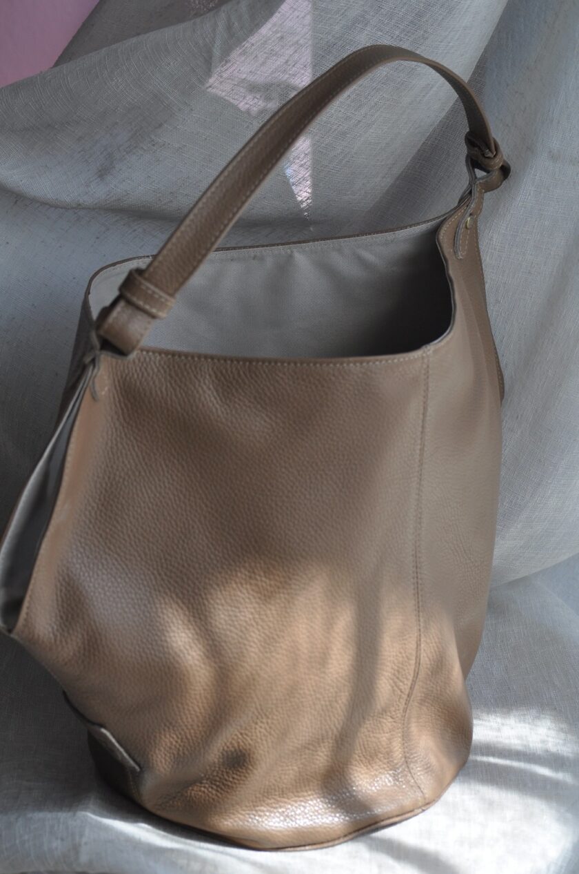 Helena Leather Shoulder Bag lovebyhands.gr