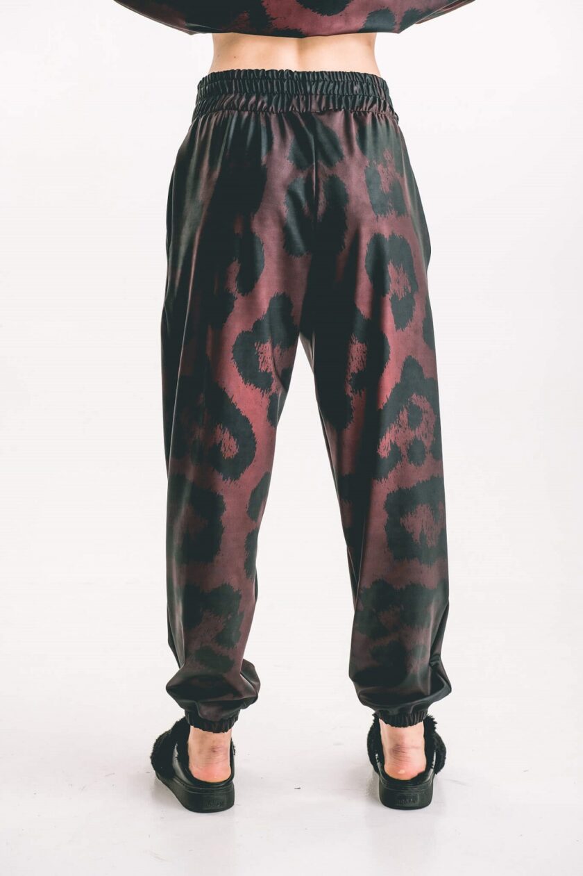 Leo Burgundy Track Pants lovebyhands.gr