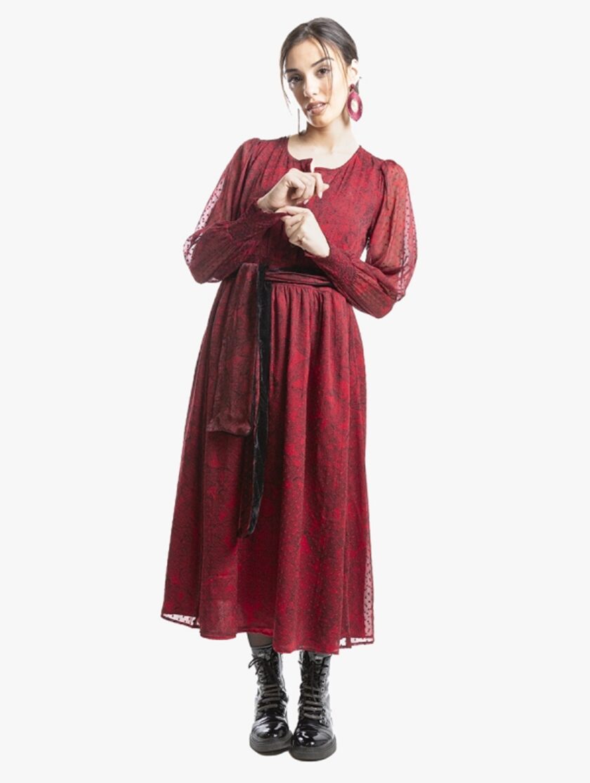 Long dress - Bordaeux lovebyhands.gr