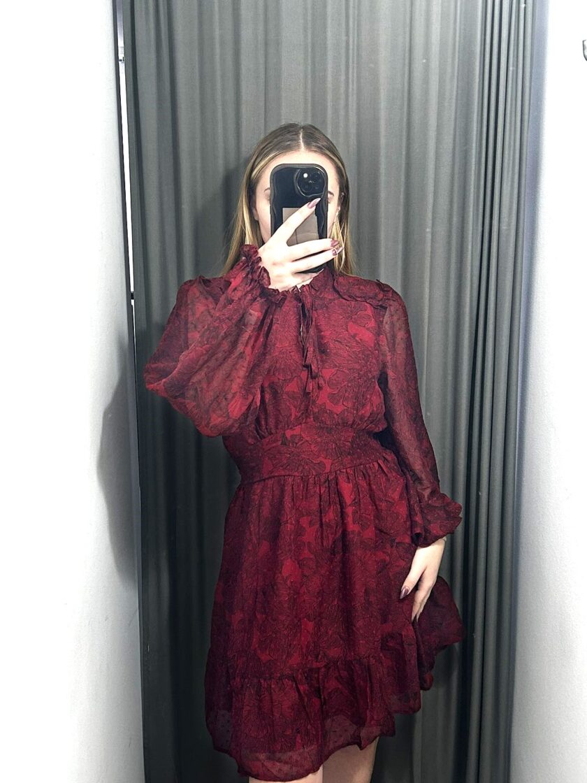 Short dress - Bordeaux lovebyhands.gr