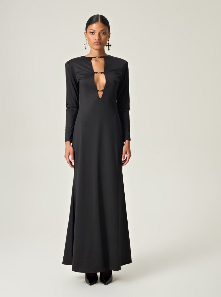 Obsidian Temptation Maxi Dress lovebyhands.gr