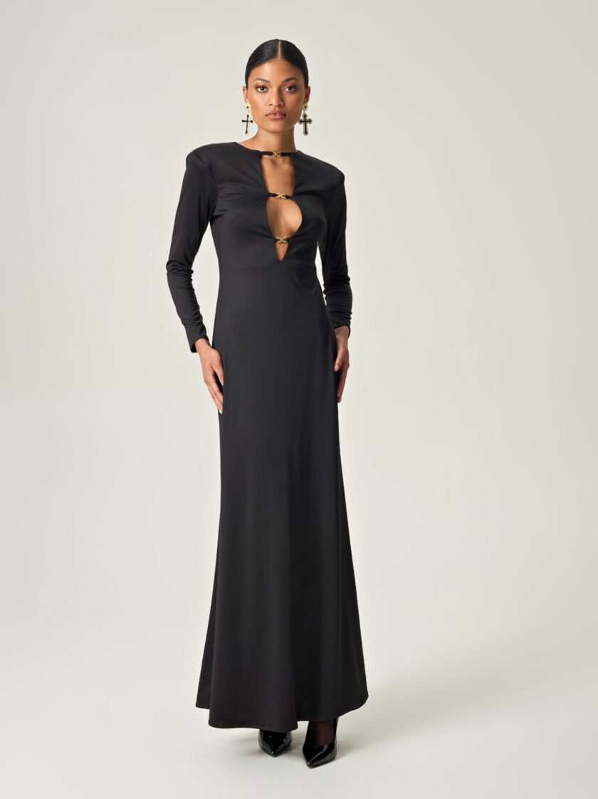 Obsidian Temptation Maxi Dress lovebyhands.gr