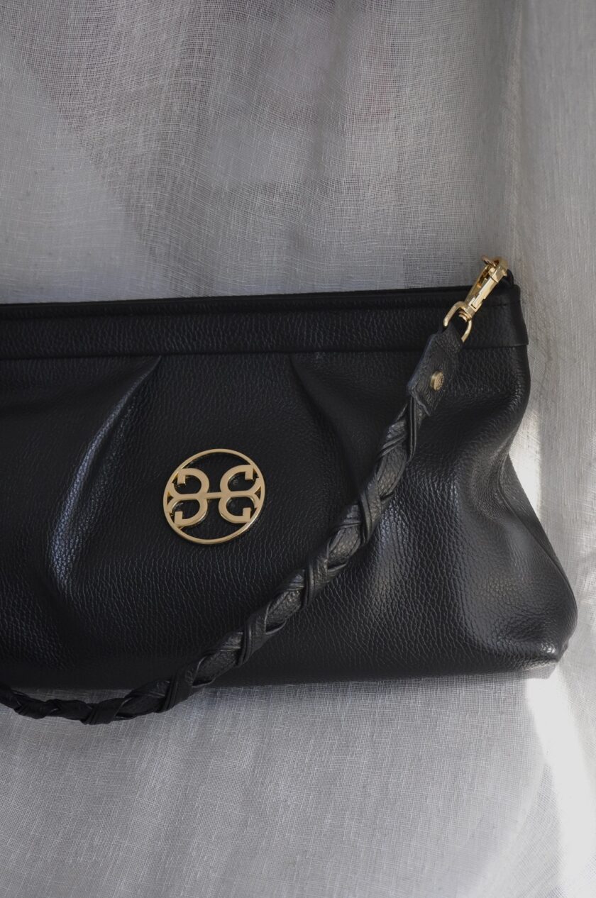 Kiss Large Leather Pouch - Black lovebyhands.gr