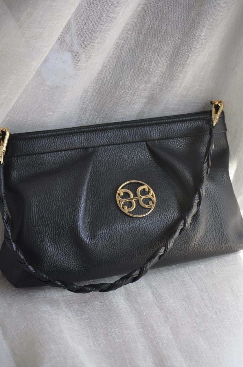 Kiss Large Leather Pouch - Black lovebyhands.gr