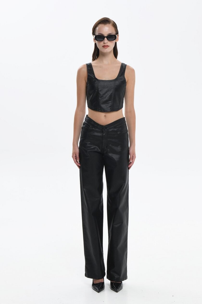Ifigenia Foil Denim - Black lovebyhands.gr