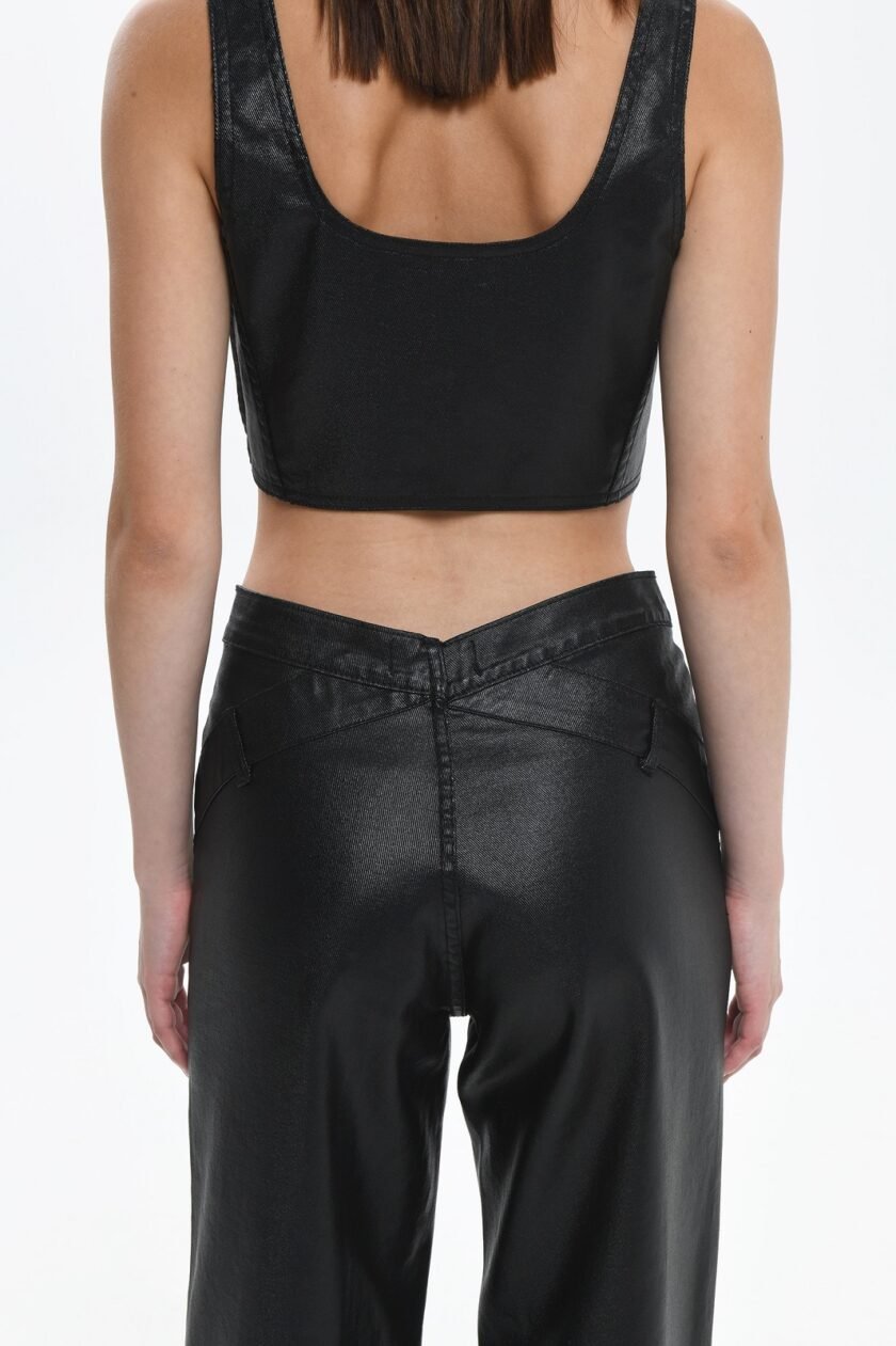 Ifigenia Foil Denim - Black lovebyhands.gr