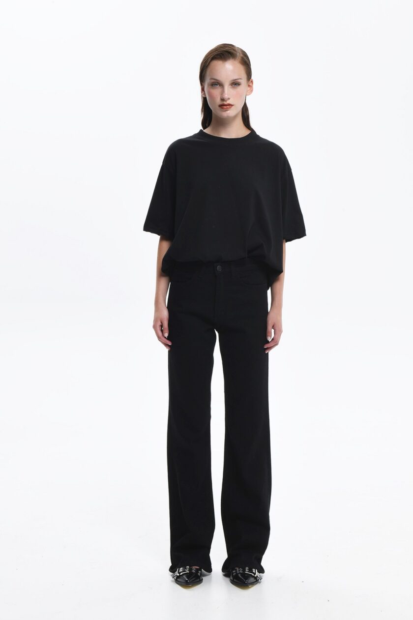 Ariana Elastic Denim - Black lovebyhands.gr