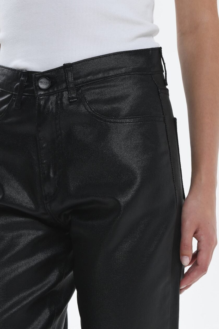 Angela Foil Denim - Black lovebyhands.gr