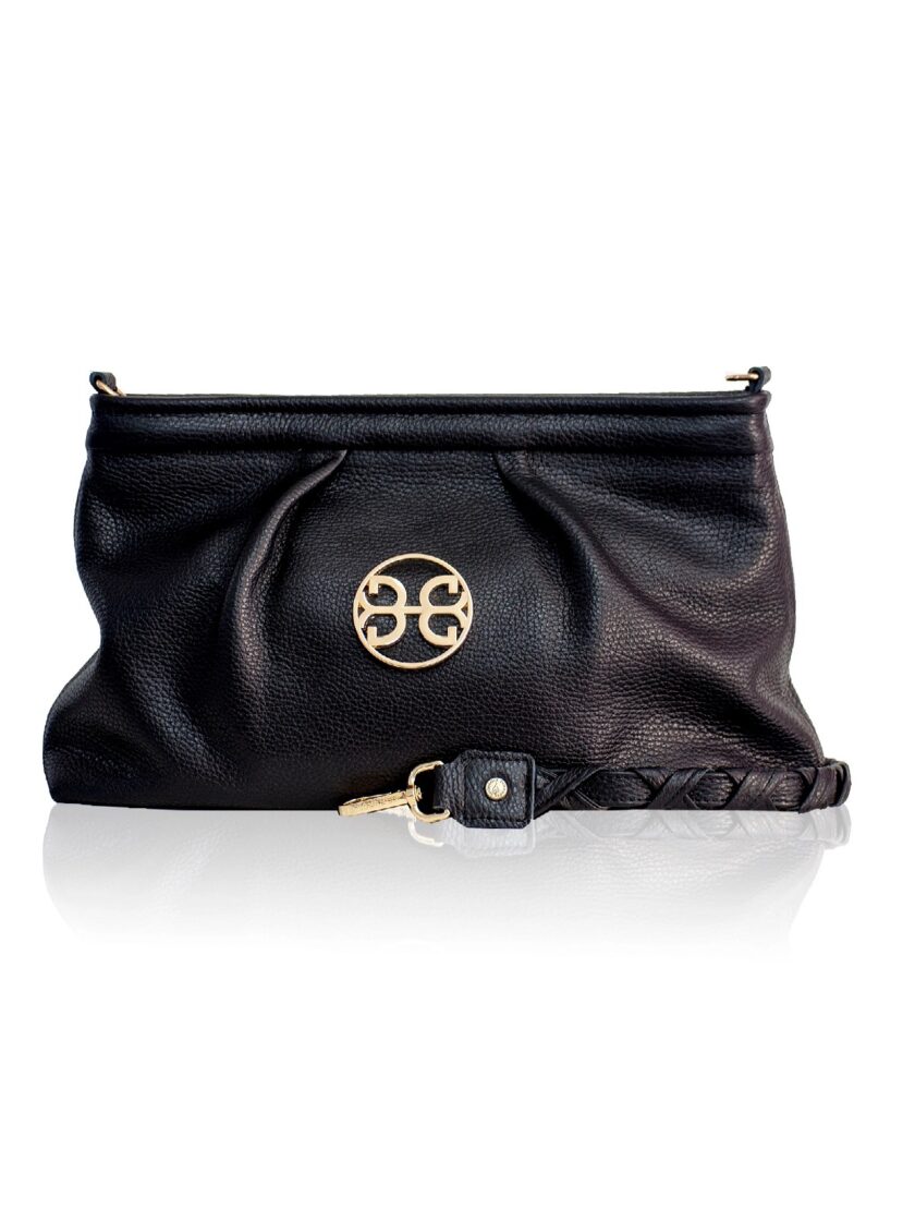 Kiss Large Leather Pouch - Black lovebyhands.gr