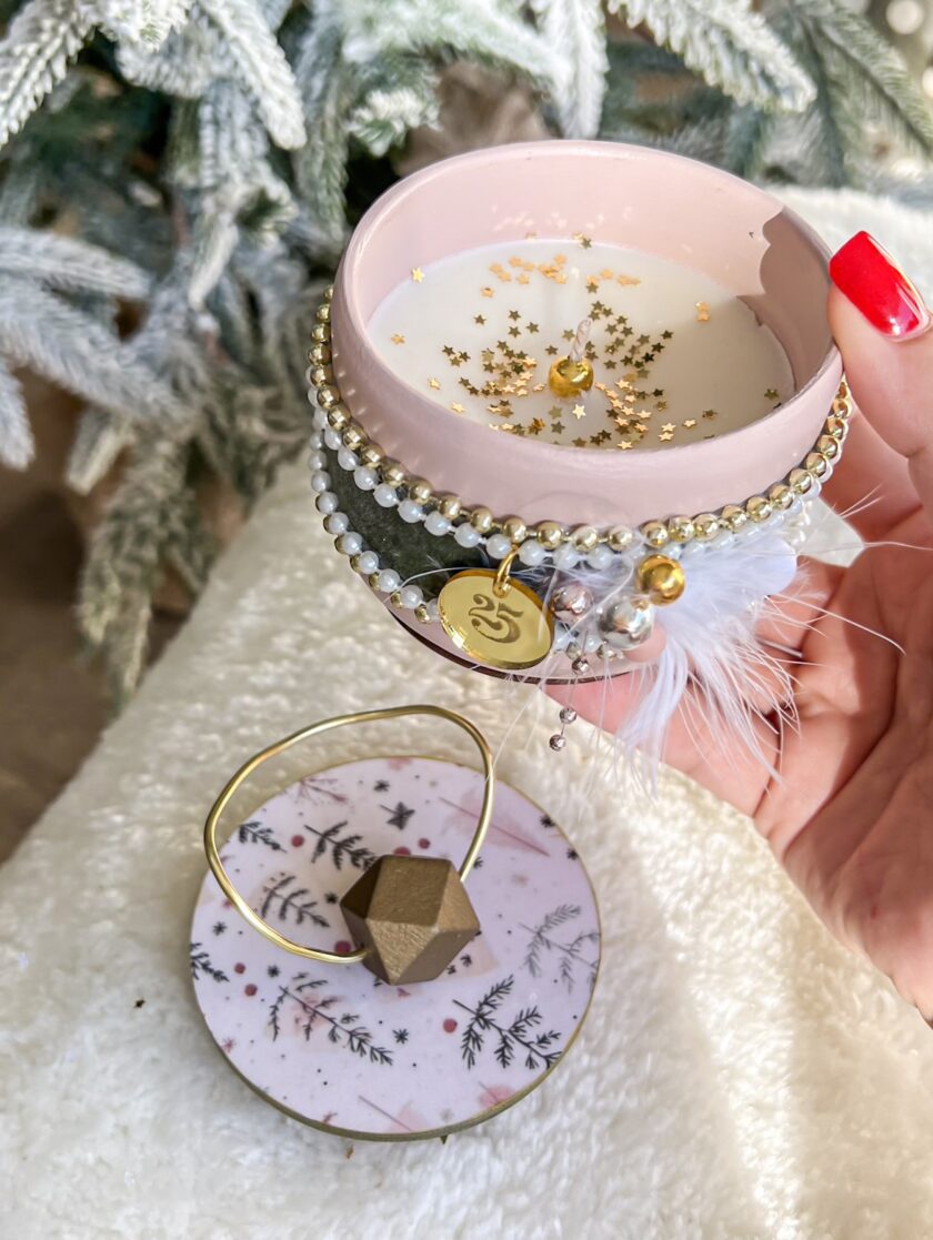 Κηροπήγιο Κεραμικό με Καπάκι – Powder lovebyhands.gr