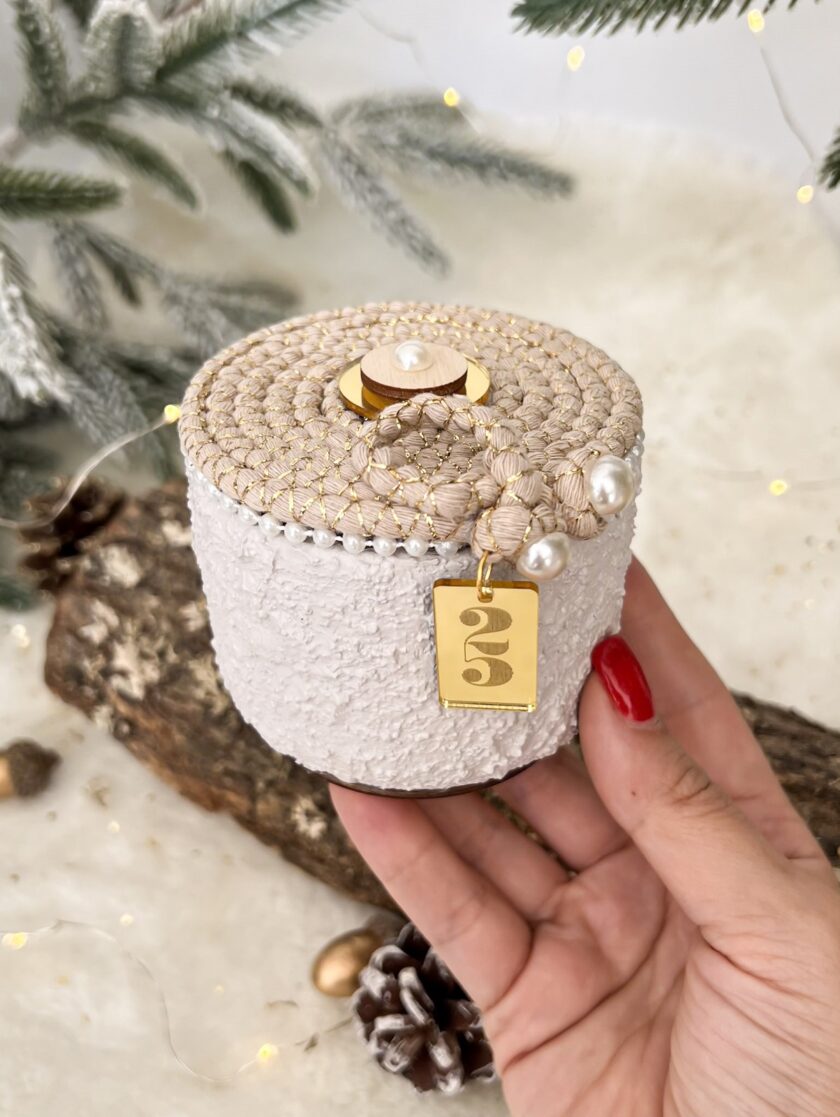 Κηροπήγιο Κεραμικό με Καπάκι Lux lovebyhands.gr