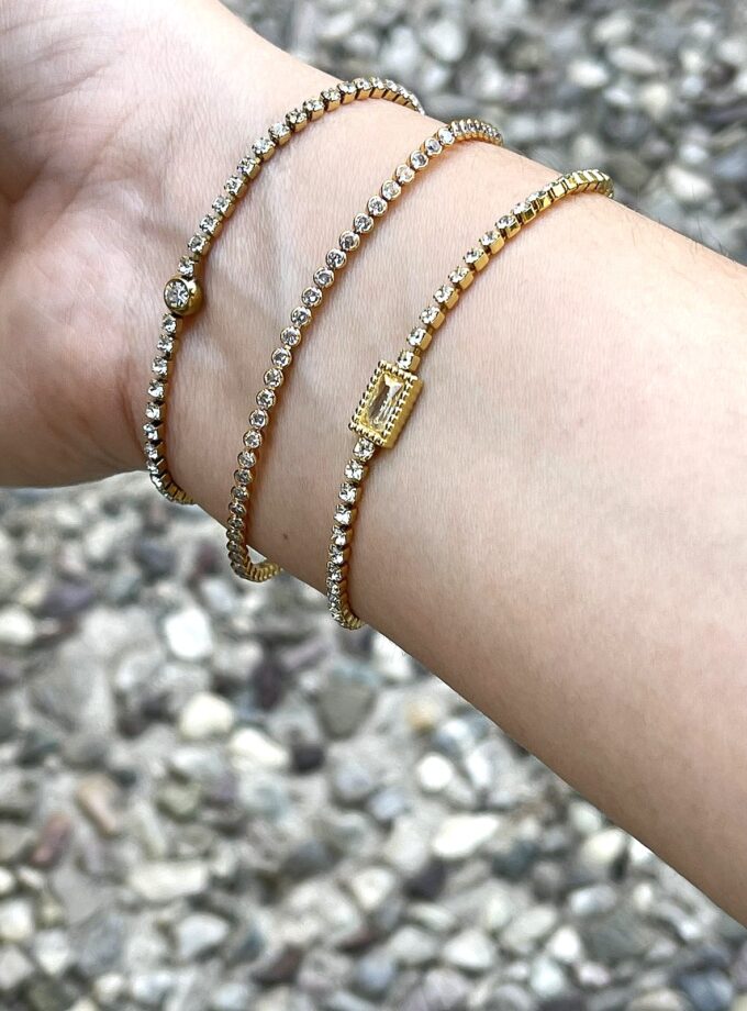 Sparkle Combo Bracelet - Gold lovebyhands.gr