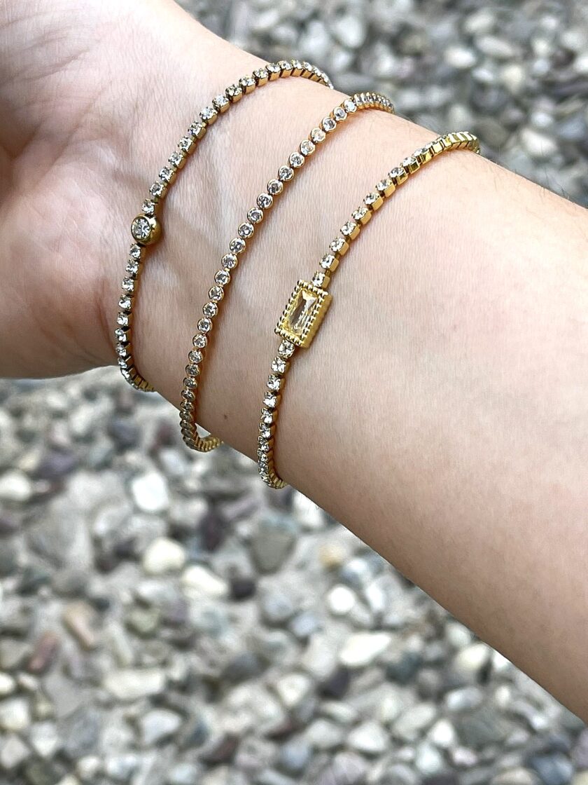 Sparkle Combo Bracelet - Gold lovebyhands.gr