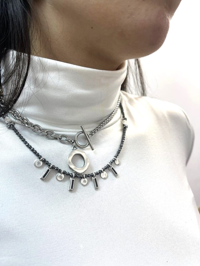 Silver Combo Necklaces lovebyhands.gr