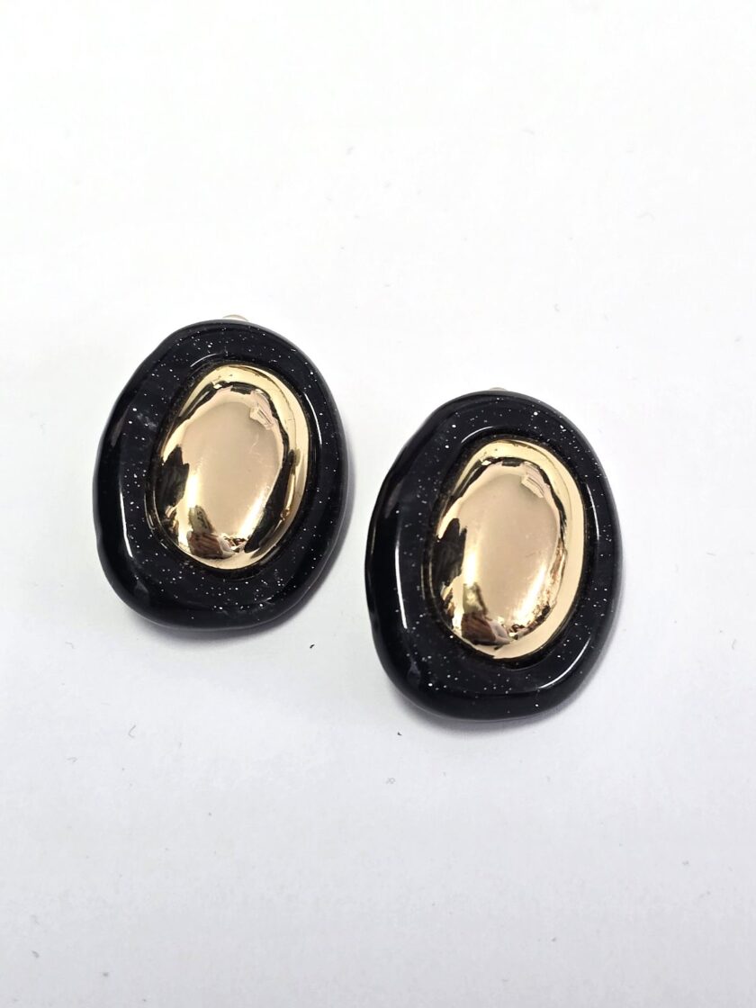 Melenia Earrings – Black lovebyhands.gr