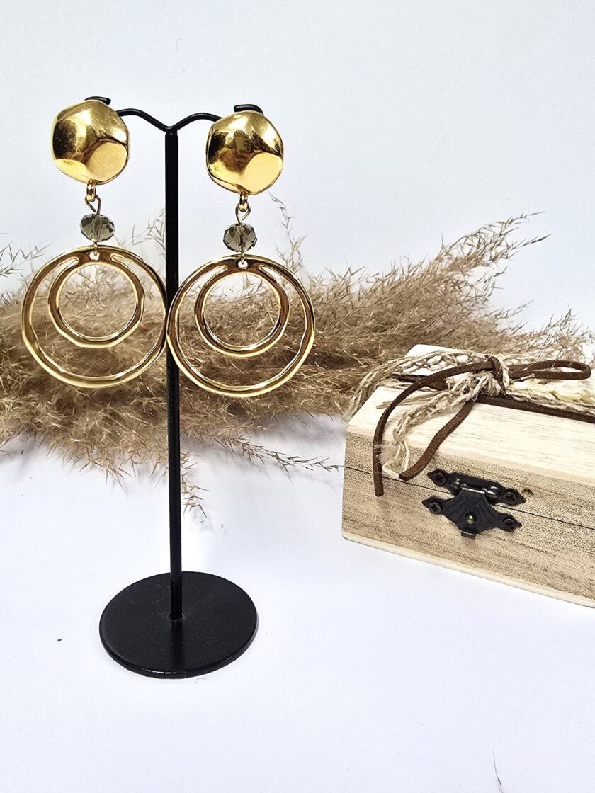Ameli Earrings - Light Grey lovebyhands.gr