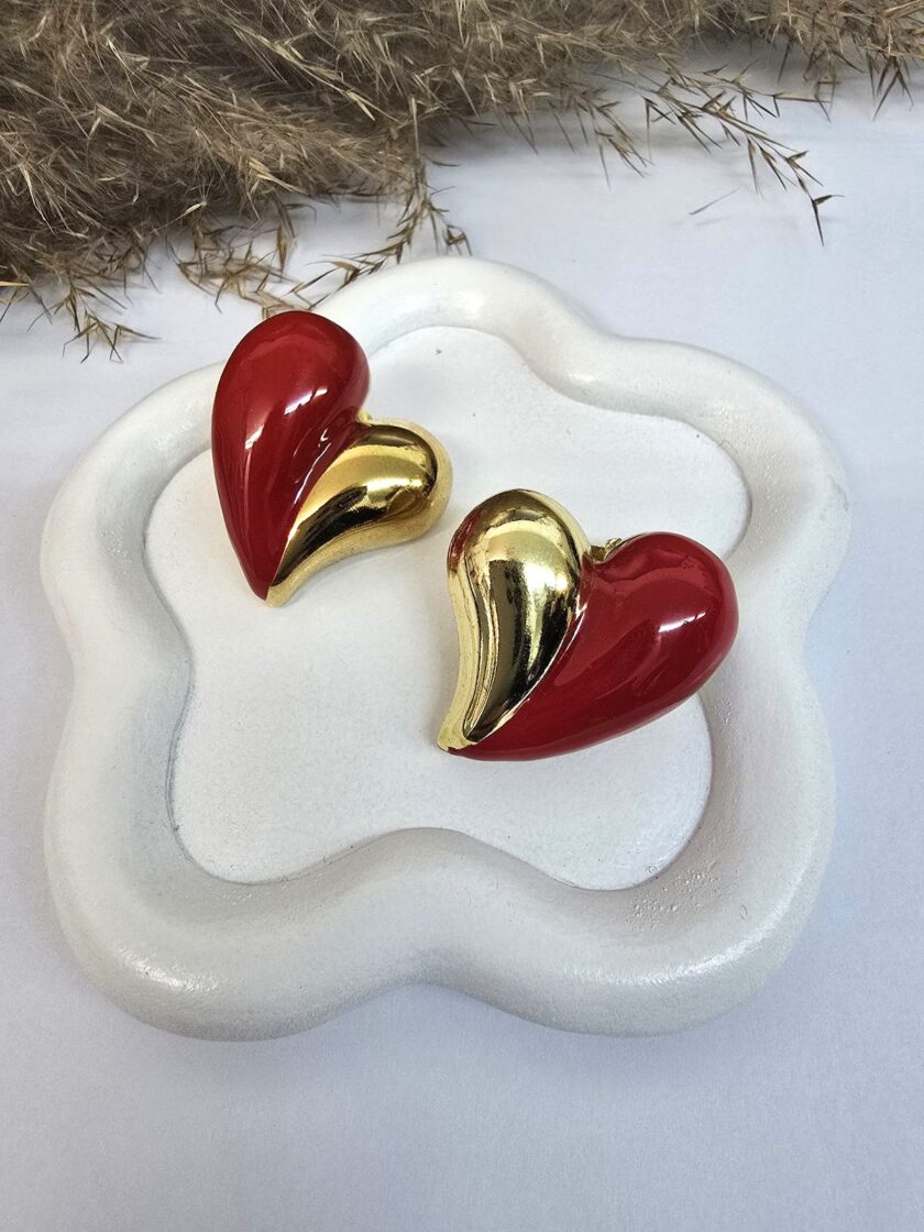 Double colour Heart lovebyhands.gr
