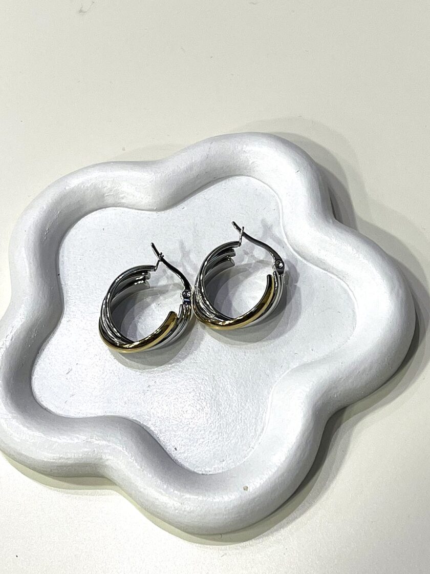 Double Colour Hoops lovebyhands.gr