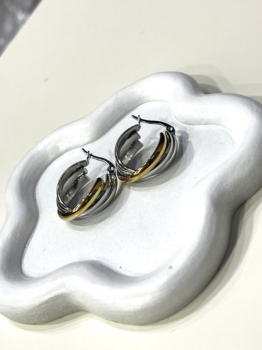 Double Colour Hoops lovebyhands.gr