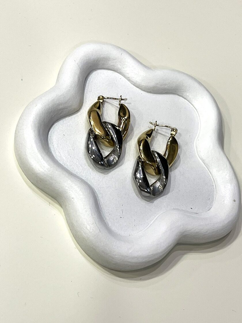 Double colour Earrings lovebyhands.gr