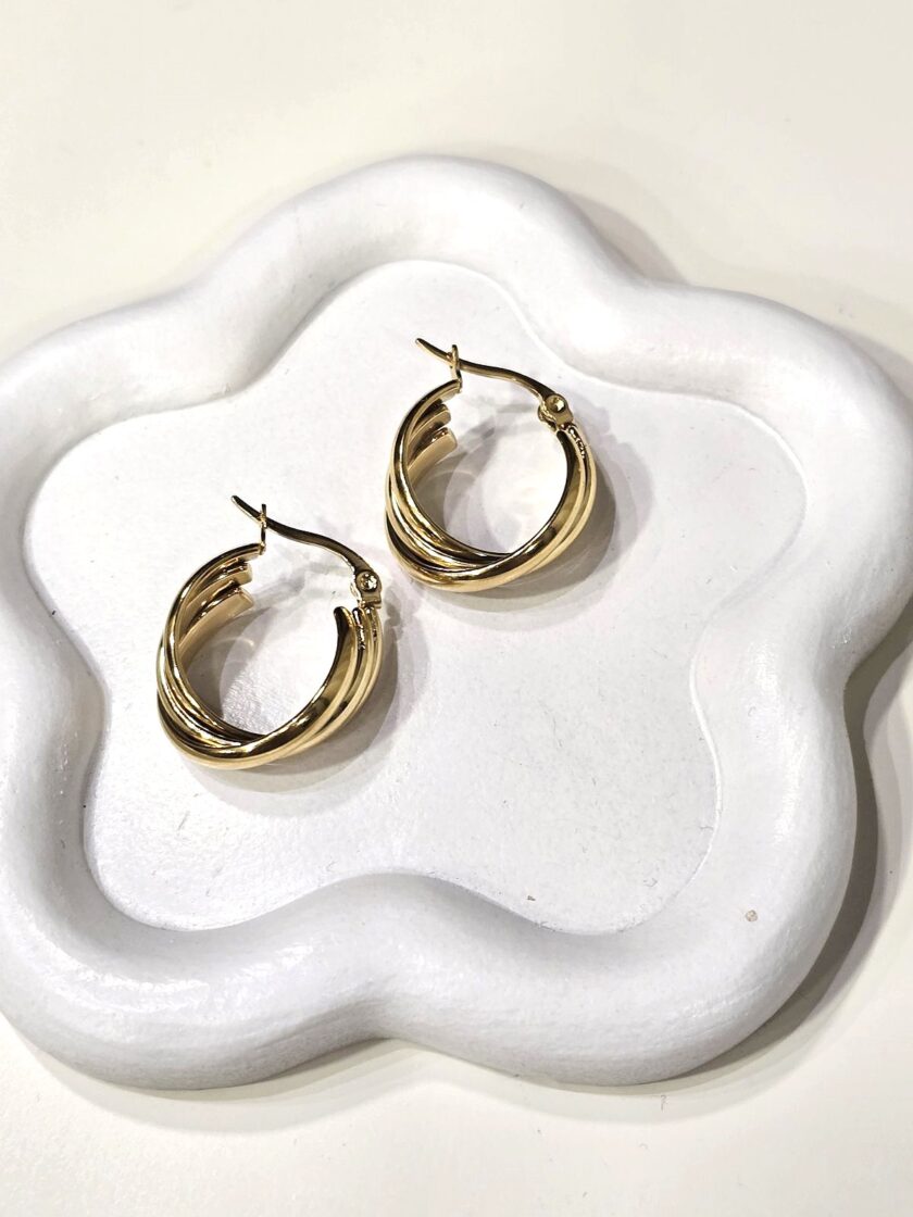 Gold Hoops lovebyhands.gr