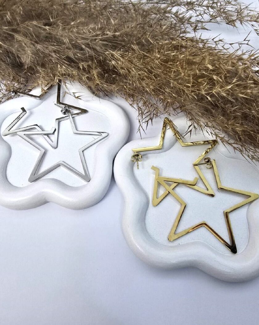 Big Stars Earrings lovebyhands.gr