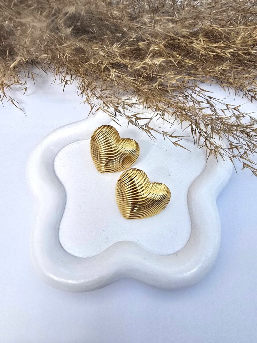 Synthia Hearts - Gold lovebyhands.gr