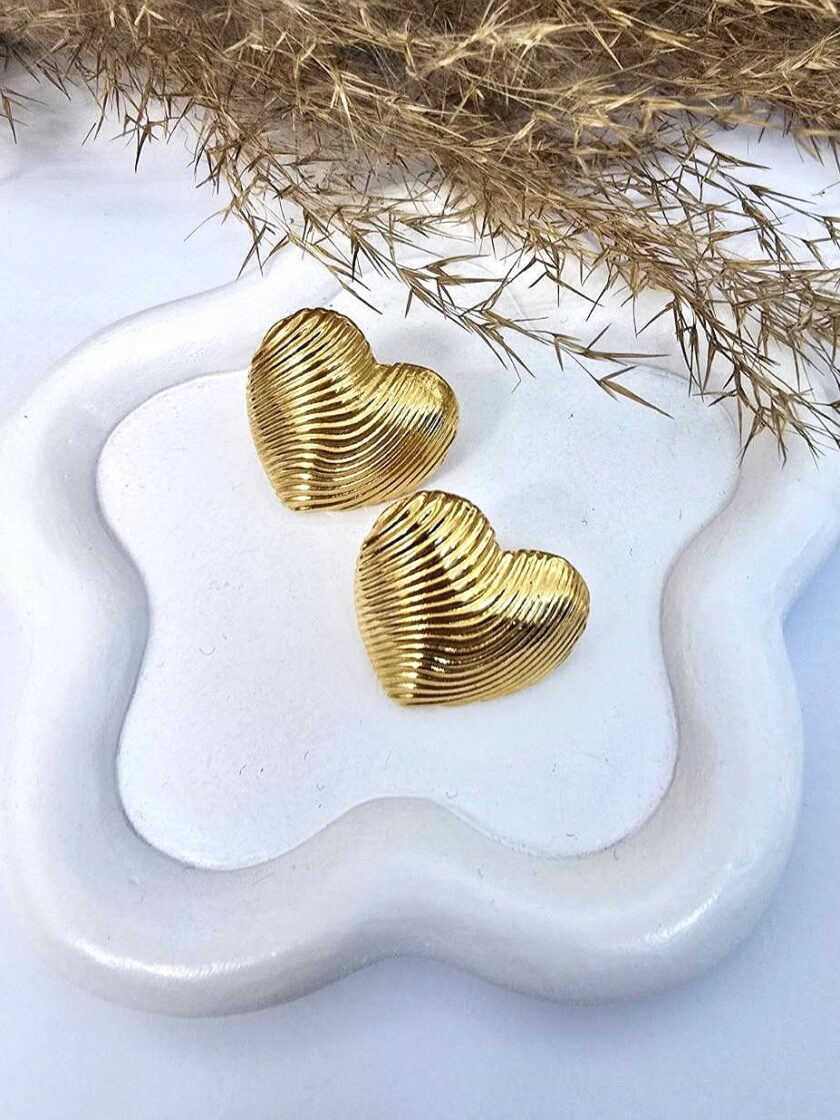 Synthia Hearts - Gold lovebyhands.gr