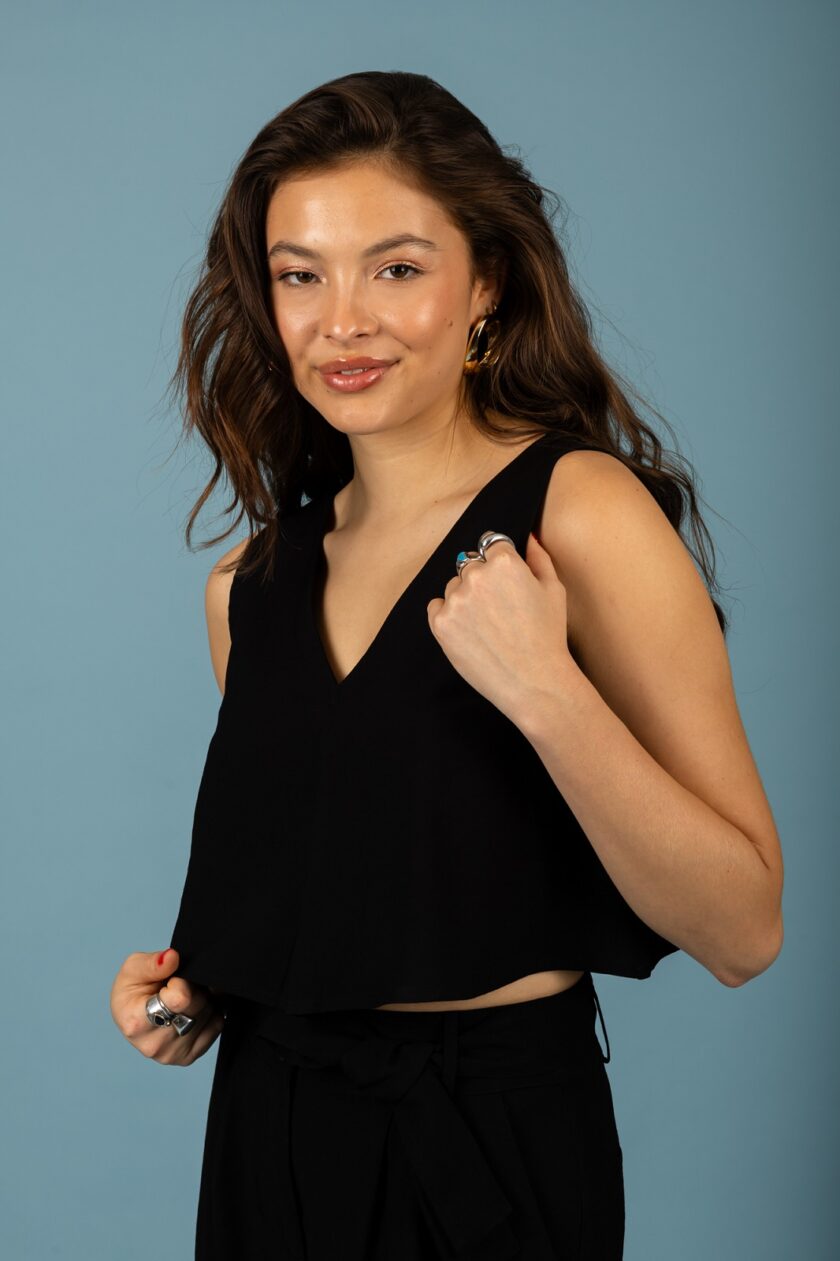 Ethan crop top - Black lovebyhands.gr
