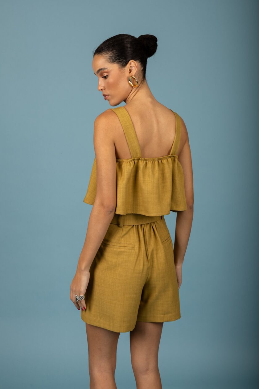 Alessandro shorts - Olive Beige lovebyhands.gr