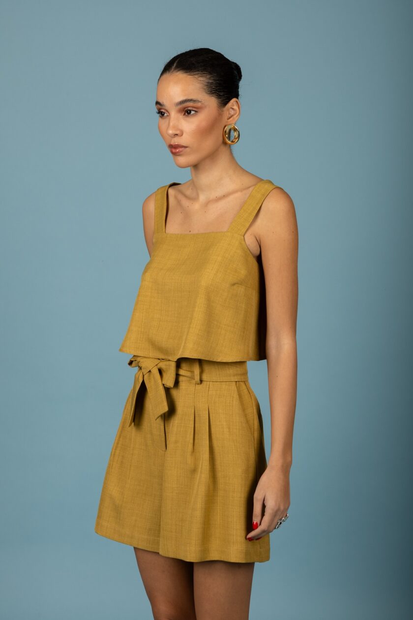 Alessandro shorts - Olive Beige lovebyhands.gr