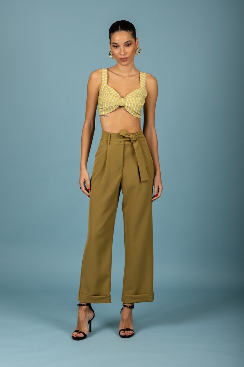 Connie pants - Olive lovebyhands.gr