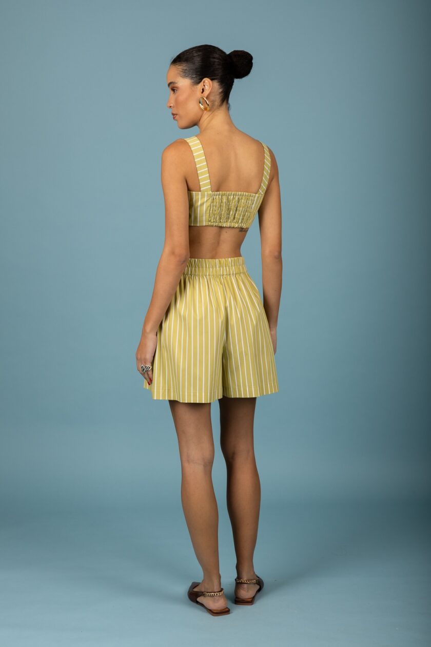 Benjamin shorts - Lime lovebyhands.gr