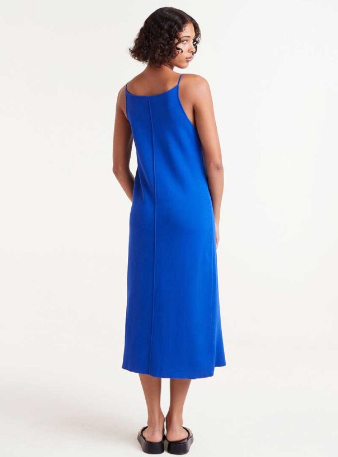 Blue Midi Dress lovebyhands.gr