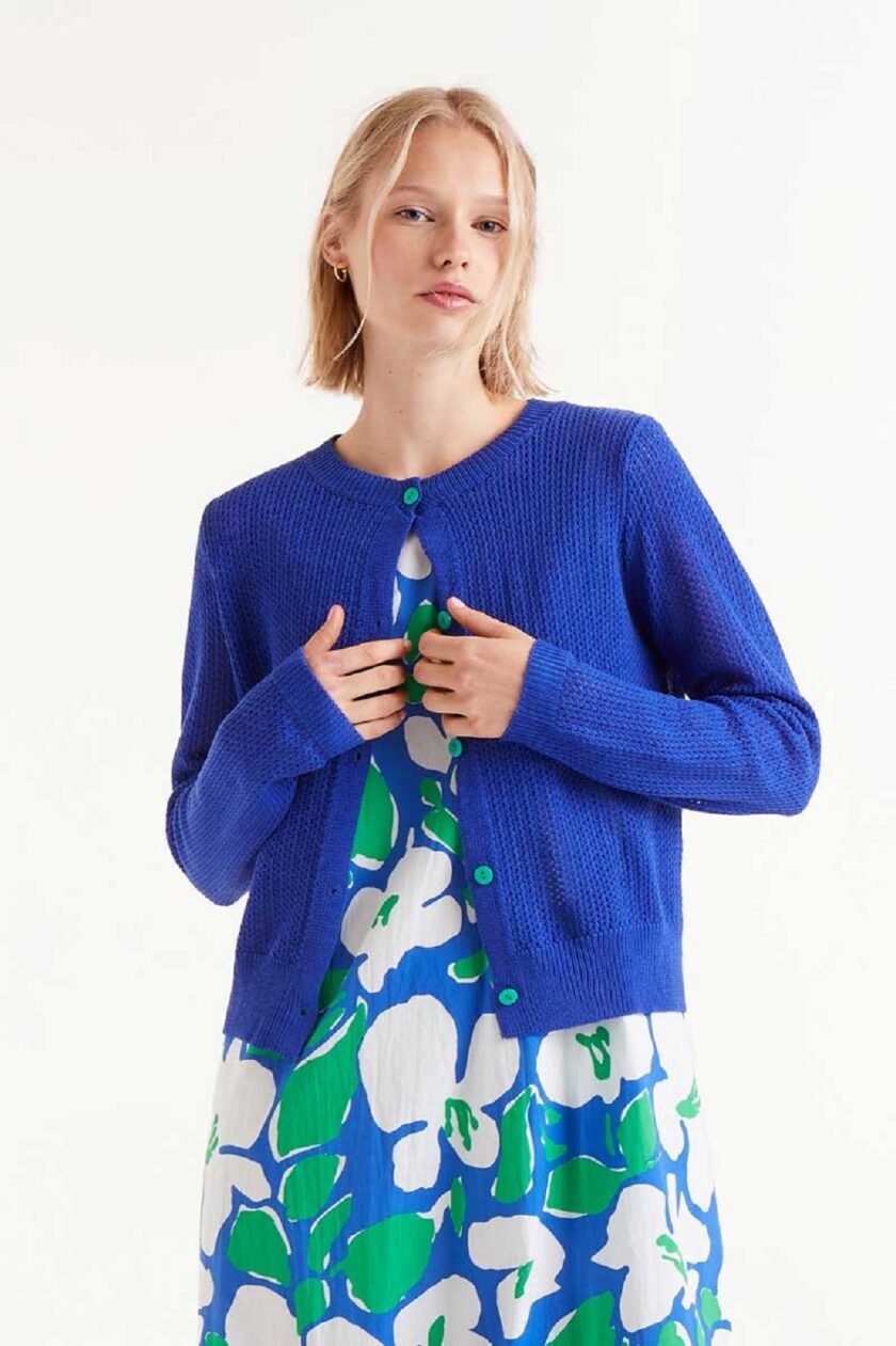Blue Cardigan lovebyhands.gr