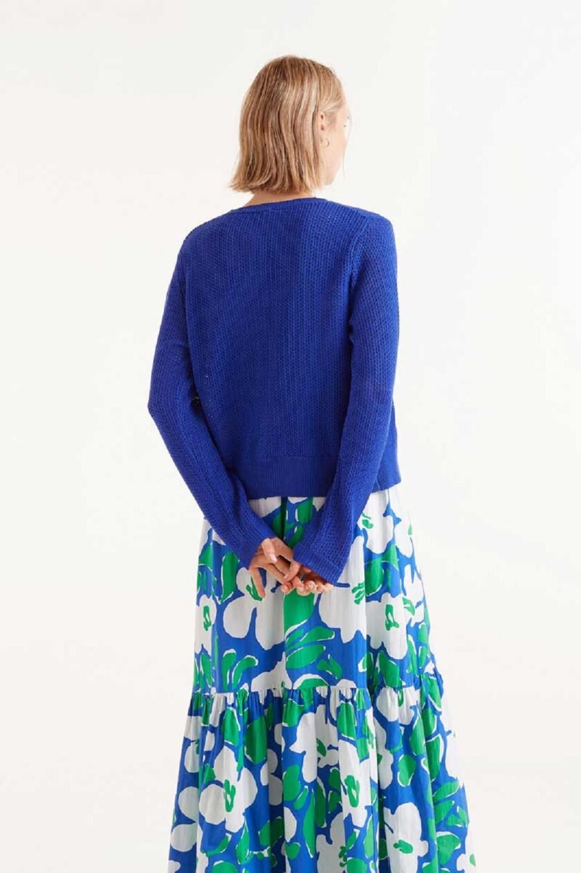 Blue Cardigan lovebyhands.gr