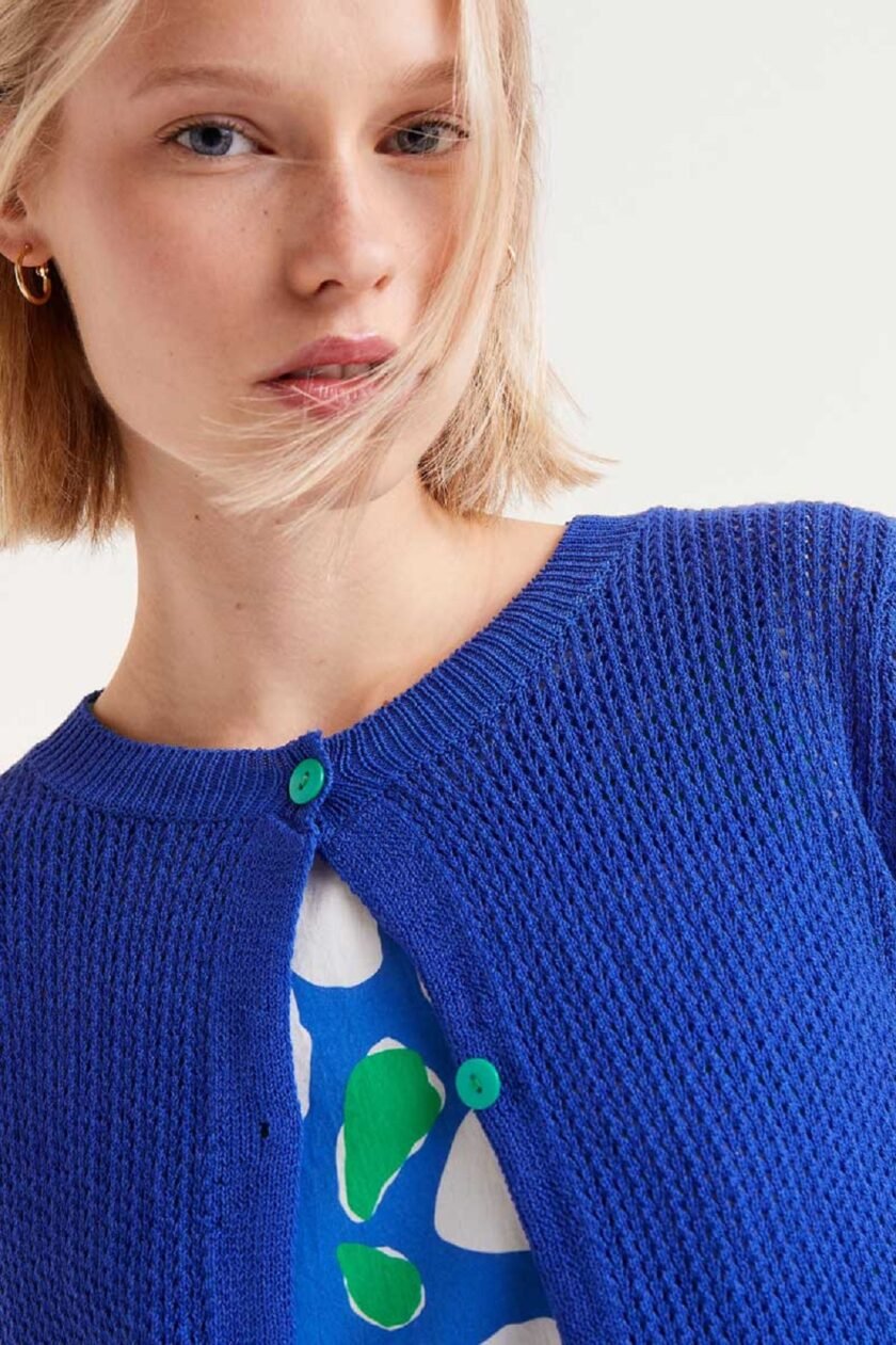 Blue Cardigan lovebyhands.gr