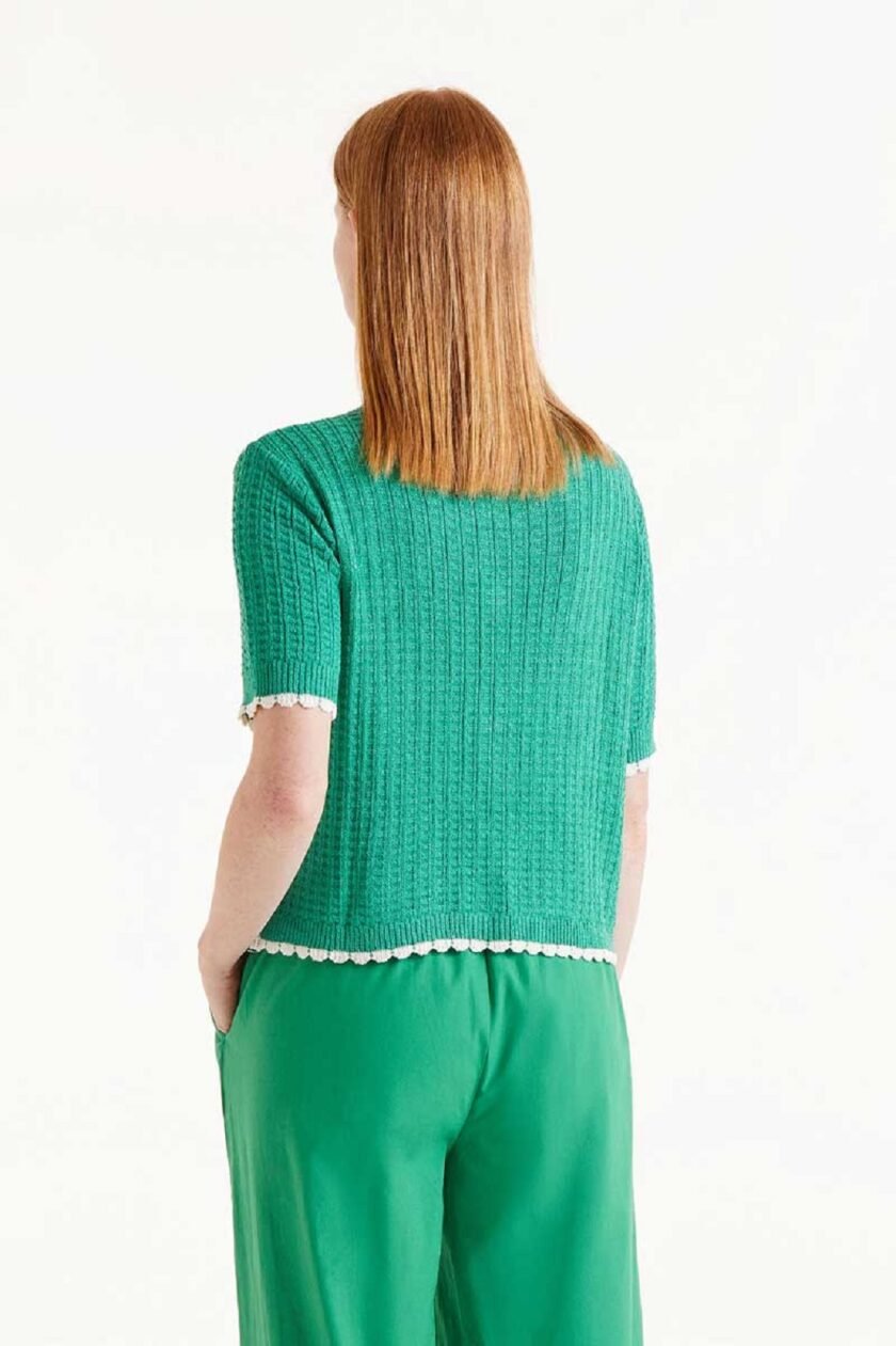 Green Cardigan lovebyhands.gr