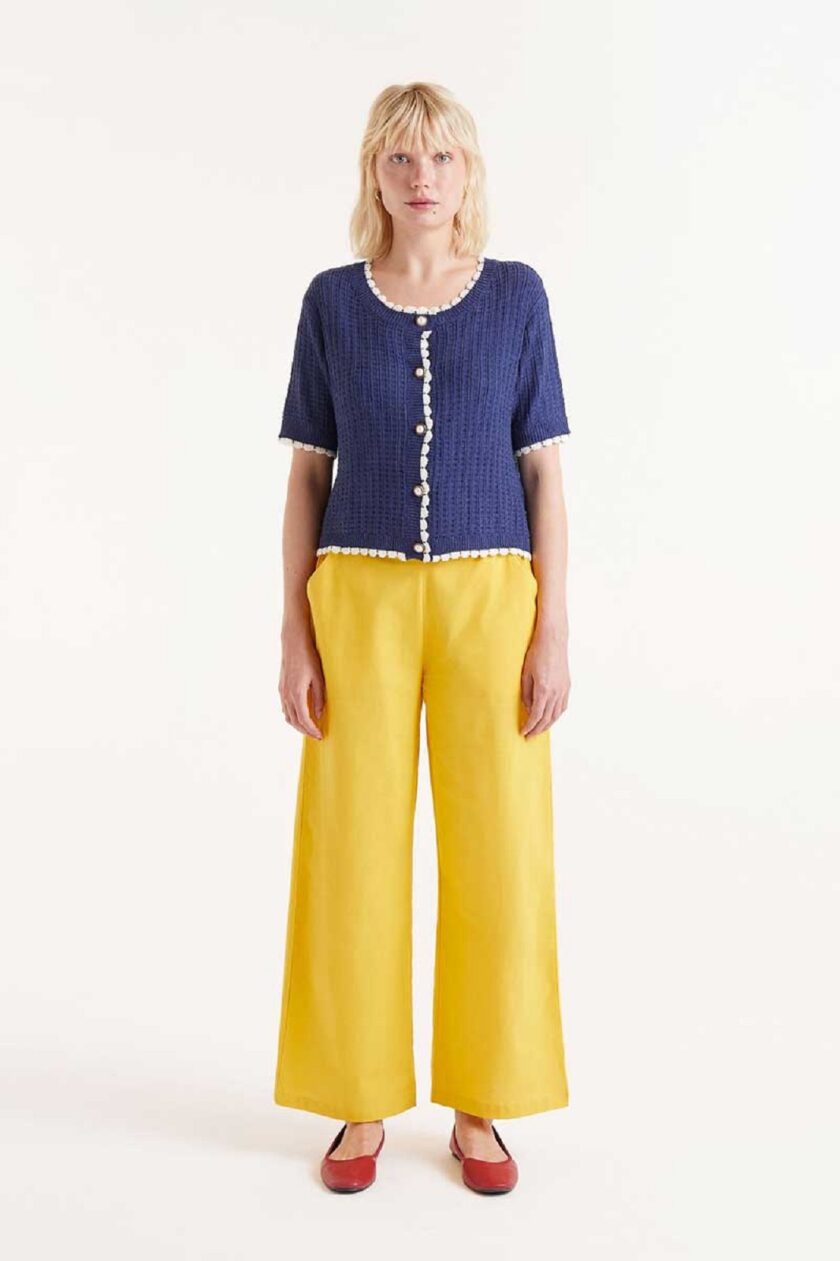 Navy Blue Cardigan lovebyhands.gr