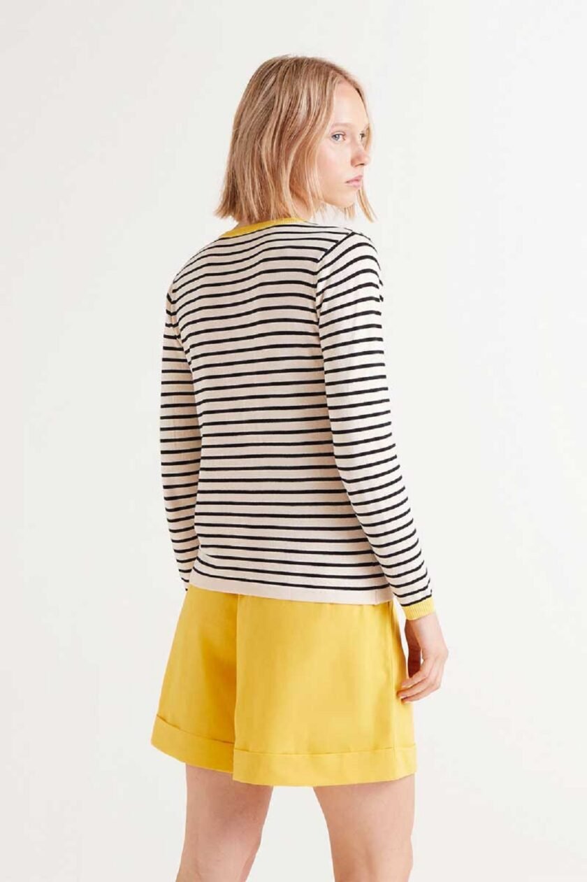 Jumper with stripes lovebyhands.gr