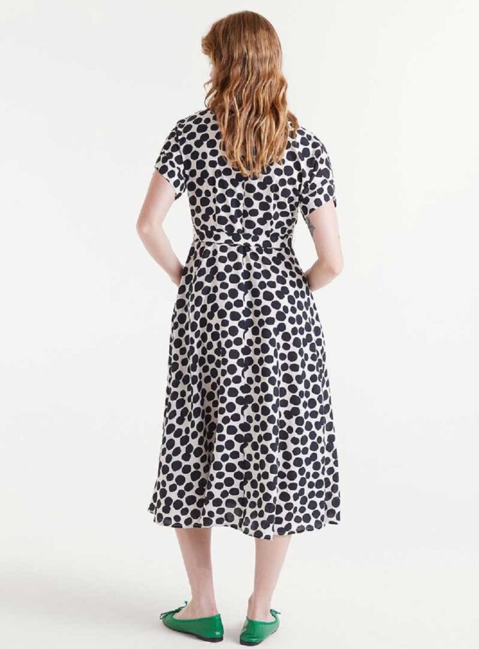 Terrazzo print midi dress lovebyhands.gr