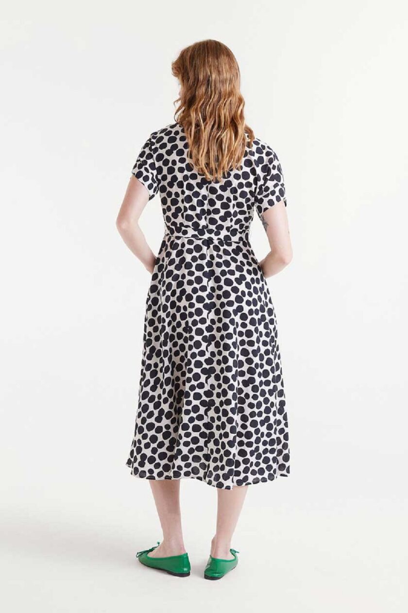 Terrazzo print midi dress lovebyhands.gr