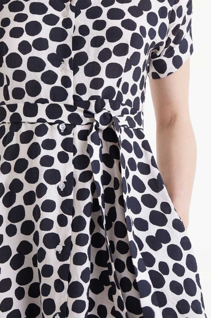 Terrazzo print midi dress lovebyhands.gr